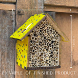 Easy to assemble Mason Bee House , fun to decorate, this kit is a great summer activity, and the bees will love it.
