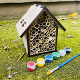 Easy to assemble Mason Bee House , fun to decorate, this kit is a great summer activity, and the bees will love it.