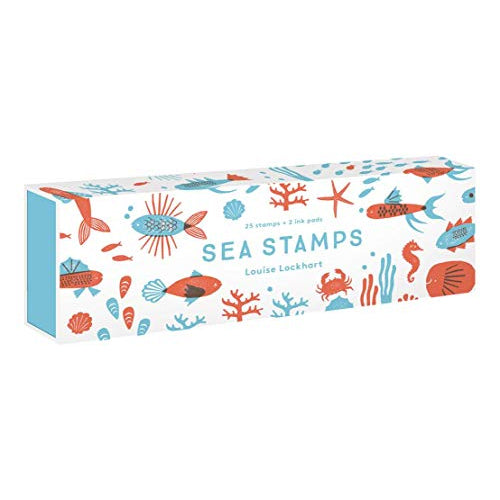 Sea Stamps: 25 Rubber Stamps and Two Ink Colors