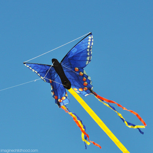 There is nothing like flying a Butterfly kite on a windy day, not to mention a beautiful butterfly kite like this one. Brightly colored with wonderful long tails, we just couldn't put this darling butterfly down. Easy to assemble and even easier to fly, this kite will have your little one chasing butterflies all afternoon.