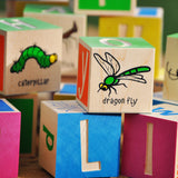 Learn all about bugs with out the creepy crawlies. This fun and colorful bug themed alphabet set includes 28 multi-color insects, as well as uppercase and lowercase alphabets, with a few extra vowels so you can spell the names of most bugs.