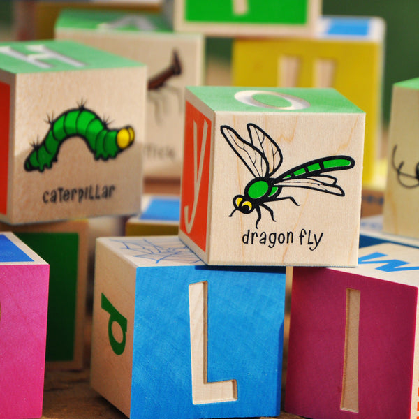 Learn all about bugs with out the creepy crawlies. This fun and colorful bug themed alphabet set includes 28 multi-color insects, as well as uppercase and lowercase alphabets, with a few extra vowels so you can spell the names of most bugs.
