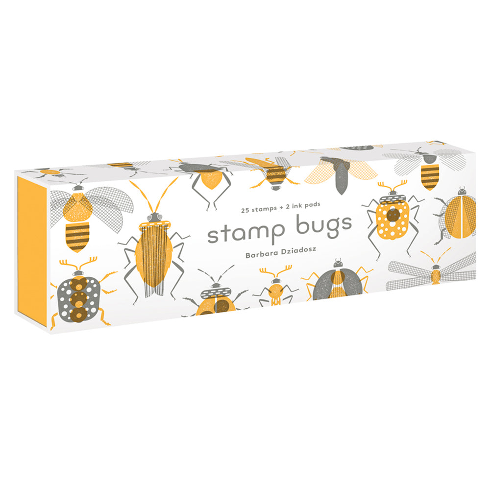 A veritable kit of bug parts—heads, bodies, antennae, legs — Stamp Bugs contains everything you need to create your favorite insects or invent new ones!