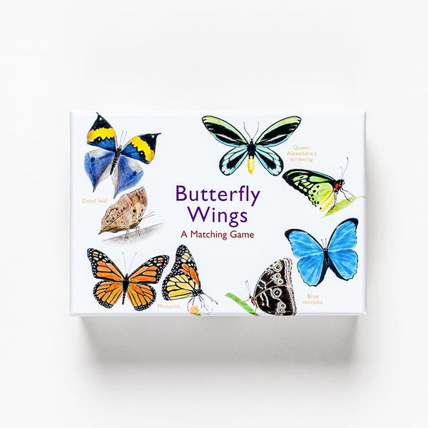 Match the upper sides and undersides of the wings of 25 species of butterfly from around the world in this beautifully illustrated matching game. With all kinds of stunning species—from the painted lady to the purple emperor—this fun and educational game is an ideal gift that will appeal to nature lovers everywhere.