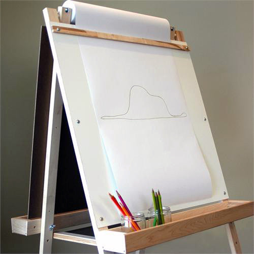 Dripex Kid's Wooden Art Easel, Double-Sided Height Adjustable Painting –  CounponYoleo