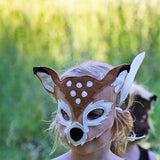 Handmade Fawn Eco-Felt Mask & Tail