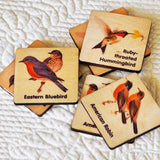 This wooden Bird Matching Game combines memory building skills with bird images of North America Birds.