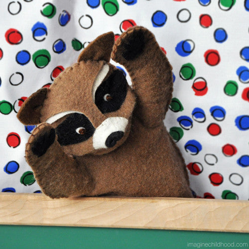 DIY Raccoon Hand Puppet Kit