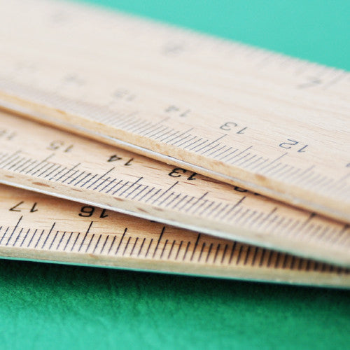 Wooden Rulers , Wood Rulers for School, Crafts and Education, Woodpeckers