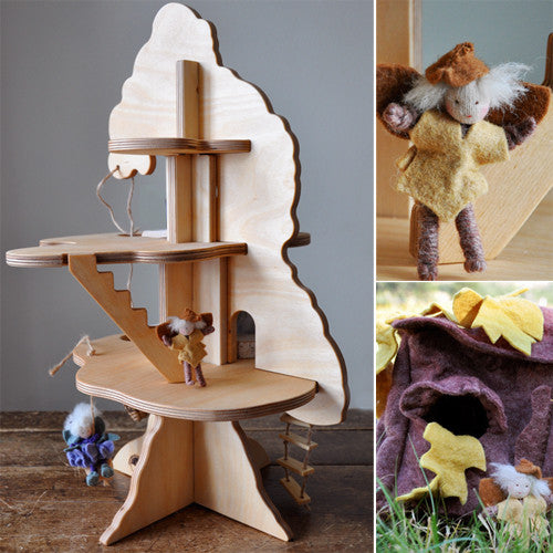 Natural Wood Tree House Solid Wood Tree House Eco Friendly