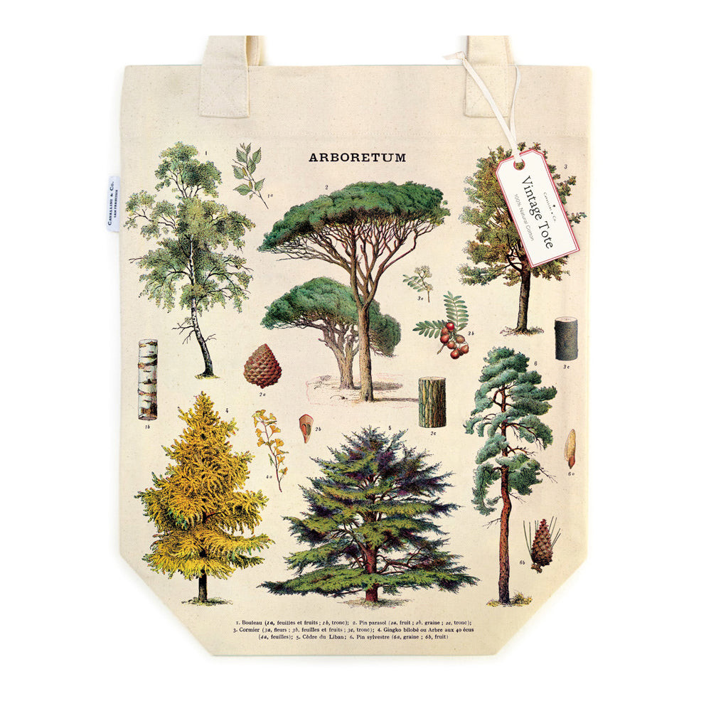 Natural Canvas Arboretum Tote Bag