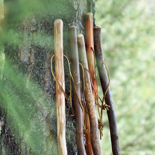 Stay steady along the trail with these wonderful Kids Rustic Hiking Sticks. Handcrafted in central Texas from the finest woods including sassafras, hickory, sweet gum, iron bamboo, and many other hardwoods.