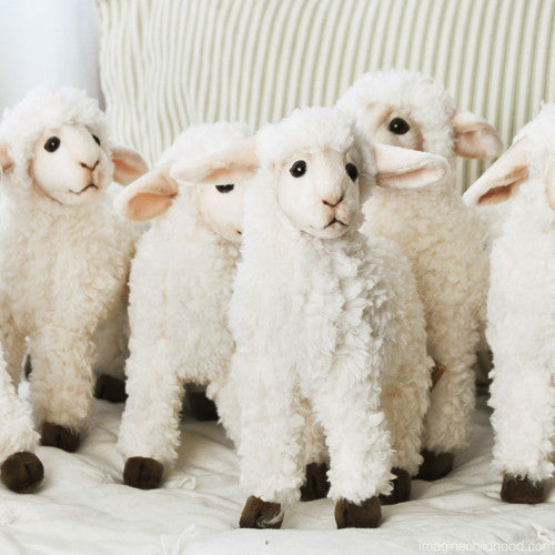 Little Lamb Standing | Hansa Stuffed Lamb | Toys that Teach