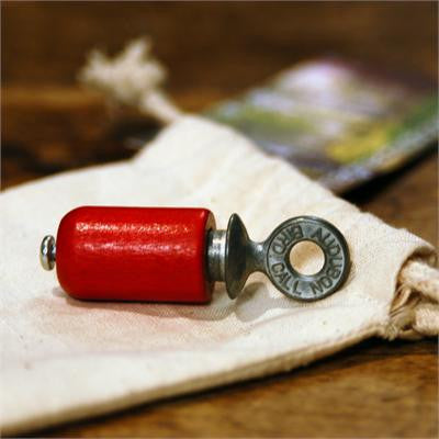 The original Audubon™ Bird Call, available in classic red or natural birch finish, packed in attractive gift box. Sturdy cast zinc and solid birch construction. Rosin capsule included to maintain the call’s distinctive chirp.