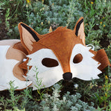 Handmade Fox Eco-Felt Mask & Tail