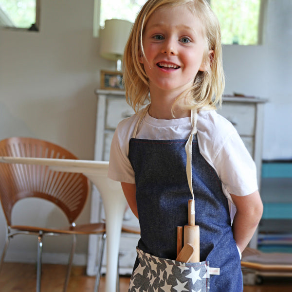 Denim Stars Children's Apron