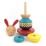 Wooden Rabbit Stacking Toy