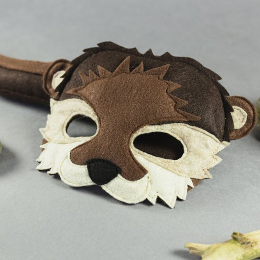 Handmade Otter Eco-Felt Mask & Tail