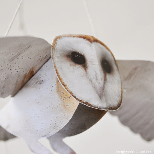 Flying Barn Owl Mobile Kit
