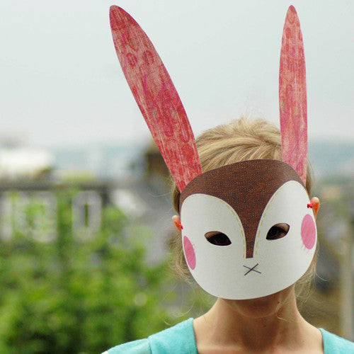 Handcrafted Rabbit Mask Kit | Imagination Toys | Make Believe Rabbit ...