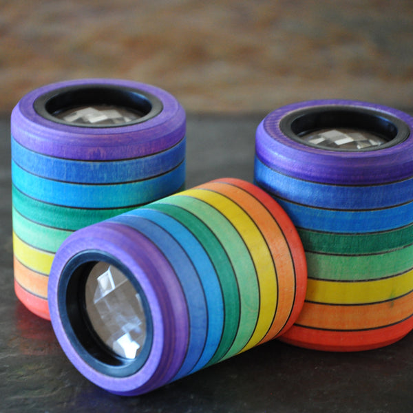 Rainbow Wooden Kaleidoscope