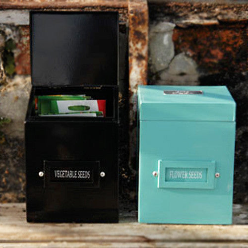 Vegetable and Flower Seed Tins
