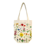 Natural Canvas Wildflower Tote Bag