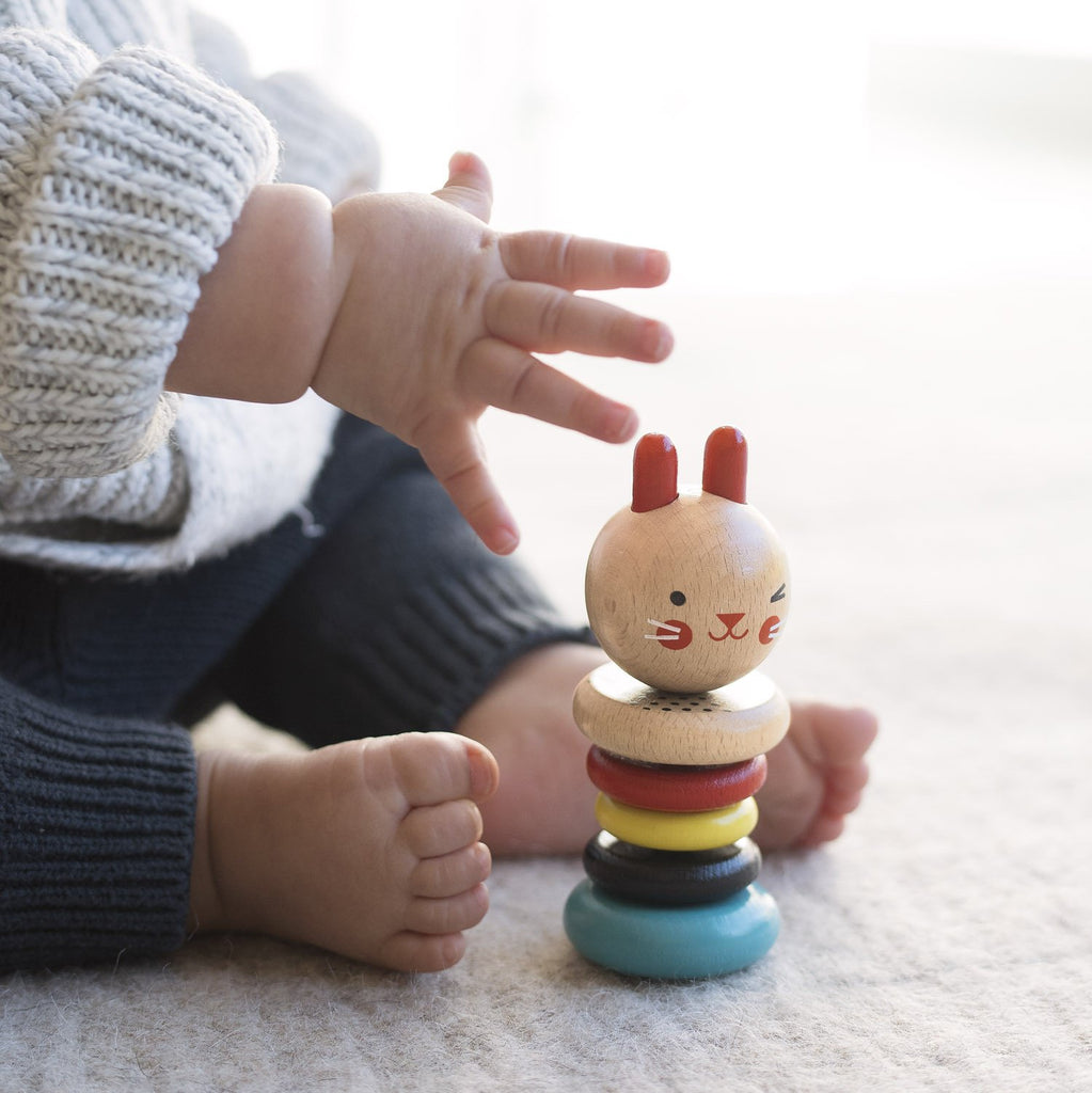 Wooden Bunny Rattle